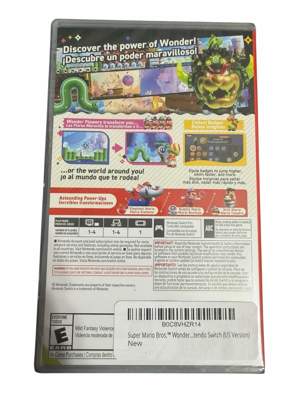Super Mario Bros. Wonder for NINTENDO SWITCH & LUIGI S/M Galaxy Movie Plush